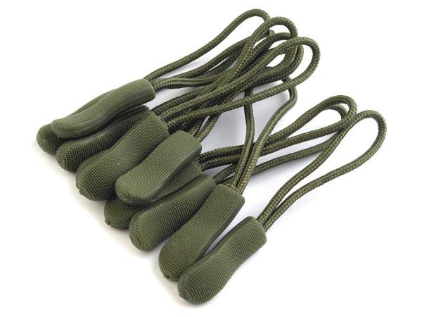 Zipper Schlaufe/ Reißverschlussanhänger Khaki